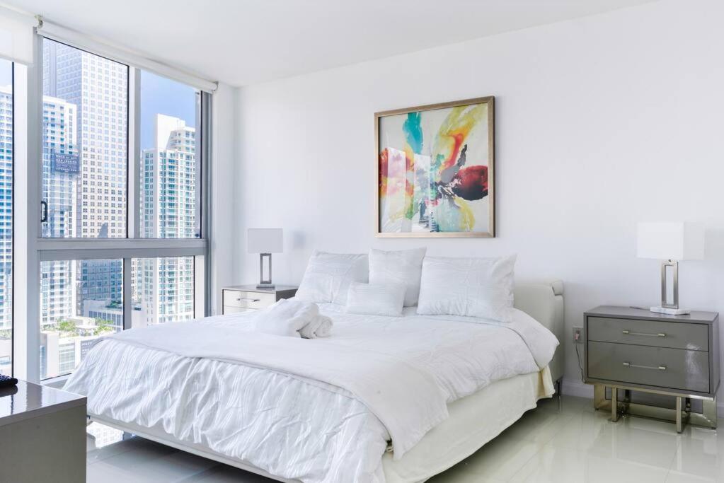 Wonderful 2 Bedroom Apt With Ocean Views At Icon Brickell Майами Экстерьер фото