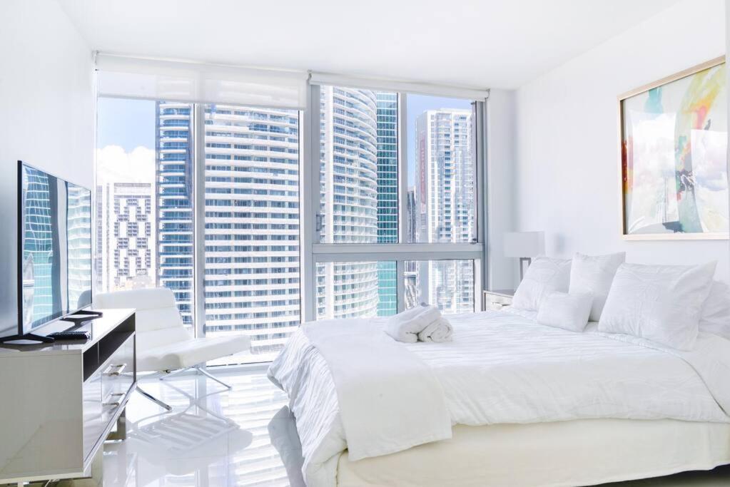 Wonderful 2 Bedroom Apt With Ocean Views At Icon Brickell Майами Экстерьер фото